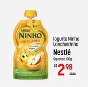 Oferta de Nestlé - logurte Ninho Lancheirinha por R$2,98 em Super Muffato