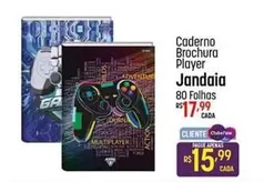 Oferta de Jandaiá - Caderno Brochura Player por R$15,99 em Super Muffato