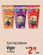 Oferta de Vigor - Suco Sabores por R$2,19 em Super Muffato