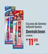 Oferta de Dentalclean - Escova De Dentes Infantil Herois por R$11,99 em Super Muffato