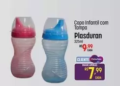 Oferta de Copo Infantil Com Tampa por R$9,99 em Super Muffato