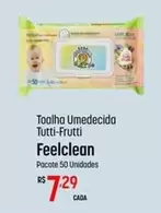 Oferta de Pacote - Toalha Umedecida Tutti-Frutti por R$7,29 em Super Muffato