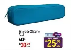 Oferta de De   - Estuche De Silicone Azul por R$30,99 em Super Muffato