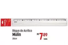 Oferta de Molin - Régua De Acrlico por R$7,89 em Super Muffato