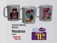 Oferta de Caneca -  Minnie Mouse Plasduran por R$12,99 em Super Muffato