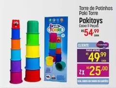 Oferta de De   - Torre De Potinhos Paki Torre por R$54,99 em Super Muffato