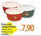 Oferta de Pote Comp Tampa Pleion por R$7,9 em Atacadão