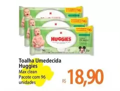 Oferta de Huggies - Toalha Umedecida por R$18,9 em Atacadão