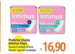 Oferta de Intimus Days - Protetor Diário por R$16,9 em Atacadão