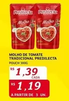 Oferta de Predilecta - Molho De Tomate Tradicional por R$1,39 em Assaí Atacadista