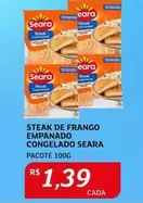 Oferta de Seara - Steak De Frango Empanado Congelado por R$1,39 em Assaí Atacadista