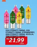 Oferta de On - Gin Eternity, Gin Eternity, Gin, Gin, Gin, 900ml, Gin, Gin, 900ml, Gin, 900ml, Gin, 900ml, Gin, 900ml, Gin, Sevilla por R$21,99 em Assaí Atacadista