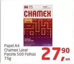 Oferta de Chamex - Papel A4 Laser por R$27,9 em Tenda Atacado