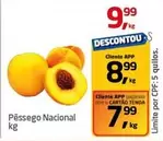 Oferta de Nacional - Pêssego Nacional por R$9,99 em Tenda Atacado