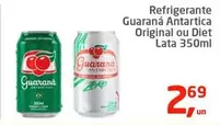 Oferta de Guaraná Antarctica - Refrigerante Original Ou Diet por R$2,69 em Tenda Atacado