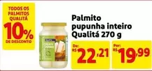 Oferta de Qualitá - Palmito Pupunha Inteiro Qualità por R$22,21 em Mercado Extra