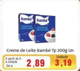 Oferta de Itambé - Creme De Leite Tp por R$2,89 em Spani Atacadista