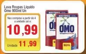 Oferta de Omo - Lava Roupas Líquido por R$10,99 em Spani Atacadista