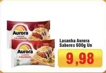 Oferta de Aurora - Lasanha por R$9,98 em Spani Atacadista