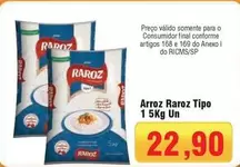 Oferta de Raroz - Arroz Tipo por R$22,9 em Spani Atacadista