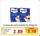 Oferta de Itambé - Creme De Leite por R$2,89 em Spani Atacadista