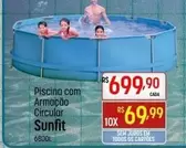 Oferta de Sunfit - Piscina Com Armação Circular por R$699,9 em Super Muffato