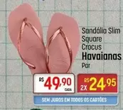 Oferta de Slim - Sandália Slim Square por R$49,9 em Super Muffato