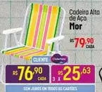 Oferta de Mor - Cadeira Alta De Aço por R$76,9 em Super Muffato