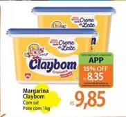 Oferta de Claybom - Margarina por R$9,85 em Atacadão