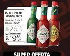 Oferta de Tabasco - M. De Pimenta  por R$26,29 em Supermercado Dalben