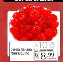 Oferta de Cereja -  Italiana Marrasquino por R$10,79 em Supermercado Dalben