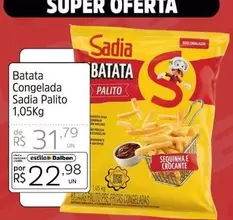 Oferta de Sadia - Batata Congelada por R$31,79 em Supermercado Dalben