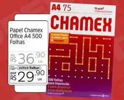 Oferta de Chamex - Papel Office A4  por R$36,9 em Supermercado Dalben