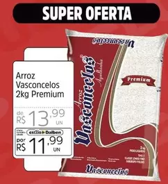 Oferta de Vasconcelos - Arroz Premium por R$11,99 em Supermercado Dalben