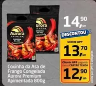 Oferta de Coxinha Da Asa De Frango Congelada Premium Apimentada por R$14,9 em Tenda Atacado