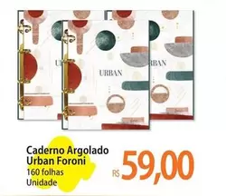 Oferta de Urban - Caderno Argolado  Foroni por R$59 em Atacadão