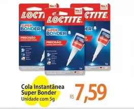 Oferta de Loctite - Cola Instantanea Super Bonder por R$7,59 em Atacadão