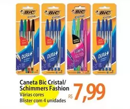 Oferta de Bic - Caneta Cristal/Schimmers Fashion por R$7,99 em Atacadão