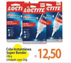 Oferta de Loctite - Cola Instantanea Super Bonder por R$12,5 em Atacadão