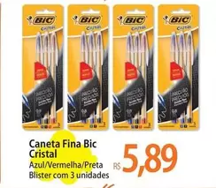 Oferta de Bic - Caneta Cristal por R$5,89 em Atacadão