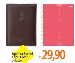 Oferta de Agenda Foroni Capri Color por R$29,9 em Atacadão