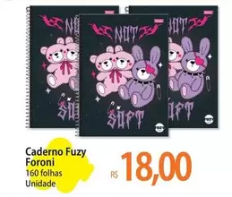 Oferta de Foroni - Caderno Fuzy por R$18 em Atacadão