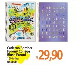 Oferta de Win - Caderno Bomber Foroni/Colleg por R$29,9 em Atacadão