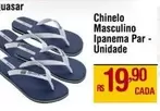 Oferta de Ipanema - Chinelo Masculino  Par- Unidade por R$19,9 em Max Atacadista