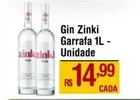 Oferta de Gin Zinki por R$14,99 em Max Atacadista