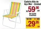 Oferta de Mor - Cadeira Alta De Aço por R$59,9 em Max Atacadista