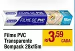 Oferta de De   - Filme Pvc Transparente por R$3,59 em Max Atacadista