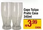 Oferta de Casa - Copo Tulipa Pratic por R$3,99 em Max Atacadista