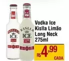 Oferta de Ice - Vodka  Kislla Limão Long Neck por R$4,99 em Max Atacadista