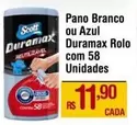 Oferta de Duramax - Pano Branco Ou Azul Rolo Com 58 Unidades por R$11,9 em Max Atacadista